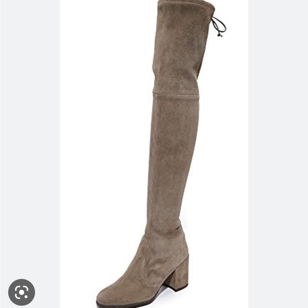 Sz 5.5m stuart weitzman tielan OTK boot in Praline Suede